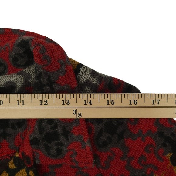 Luii Button Front Cardigan Womens M Wool Blend Slit Pockets Tab Half Sleeve - Picture 4 of 16